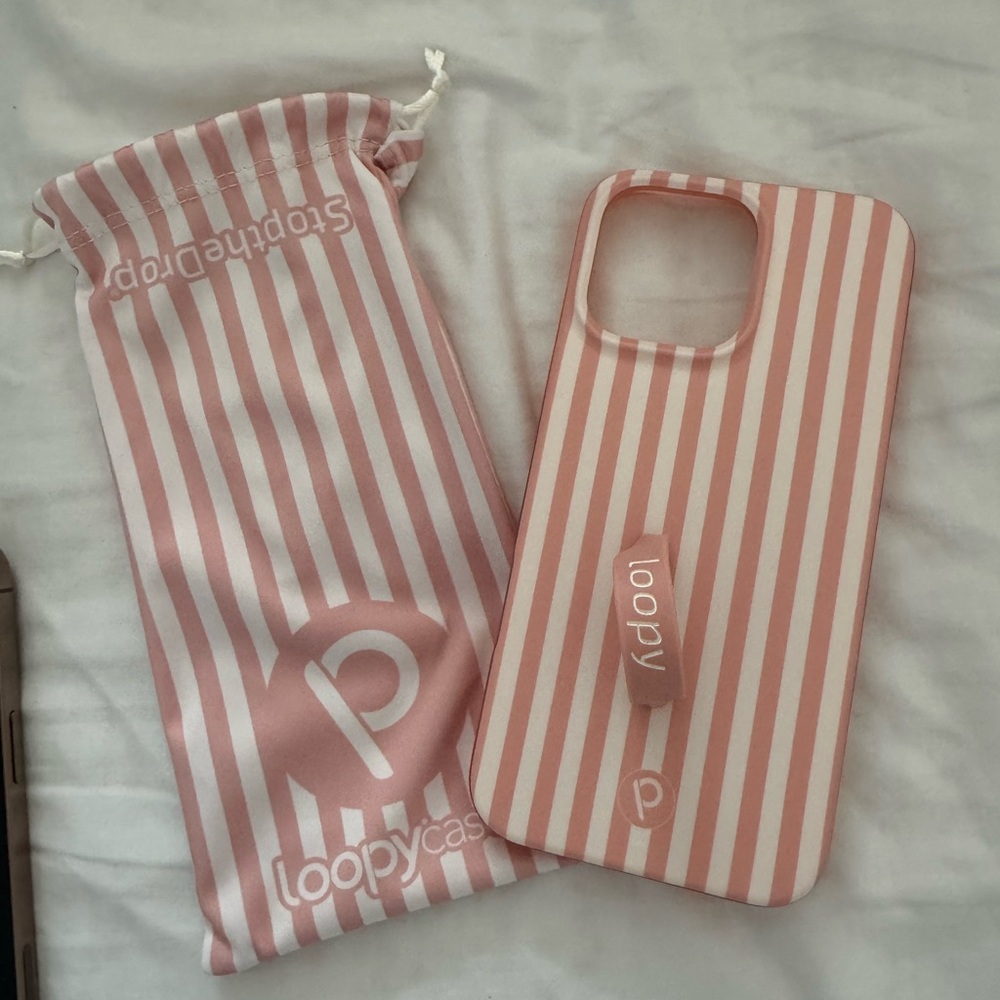 Loopy Case IPhone 16Pro Max - Terracotta stripes